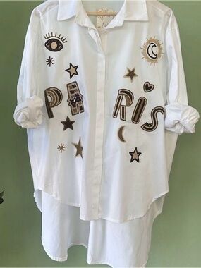 NT by Amati Meet me in Paris Button-Down Shirt Made in Italy